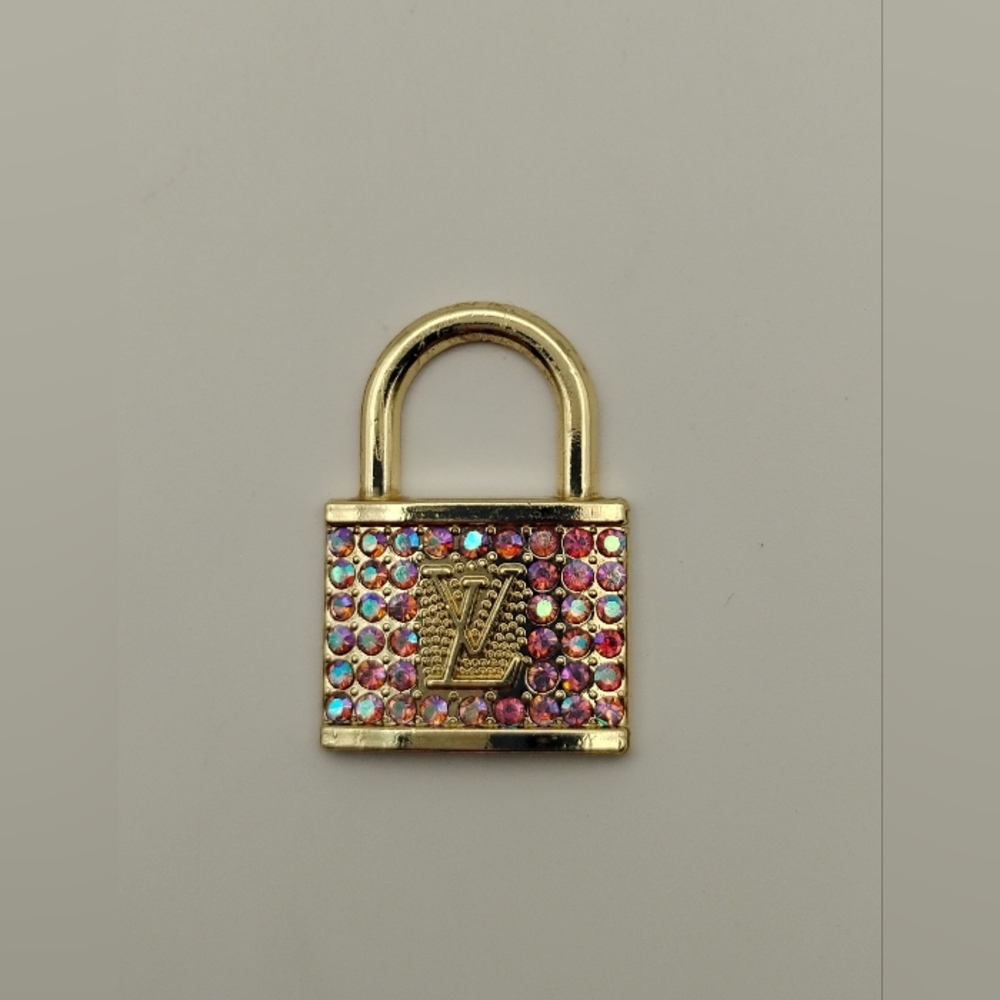 Louis Vuitton Rainbow Rhinestone Authentic Lock Pendant - Picture 2 of 7